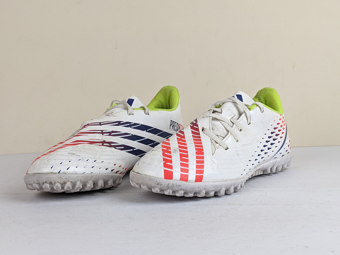 adidas Predator Edge .4 TF Al Rihla - Footwear White/Solar Yellow/Power Blue