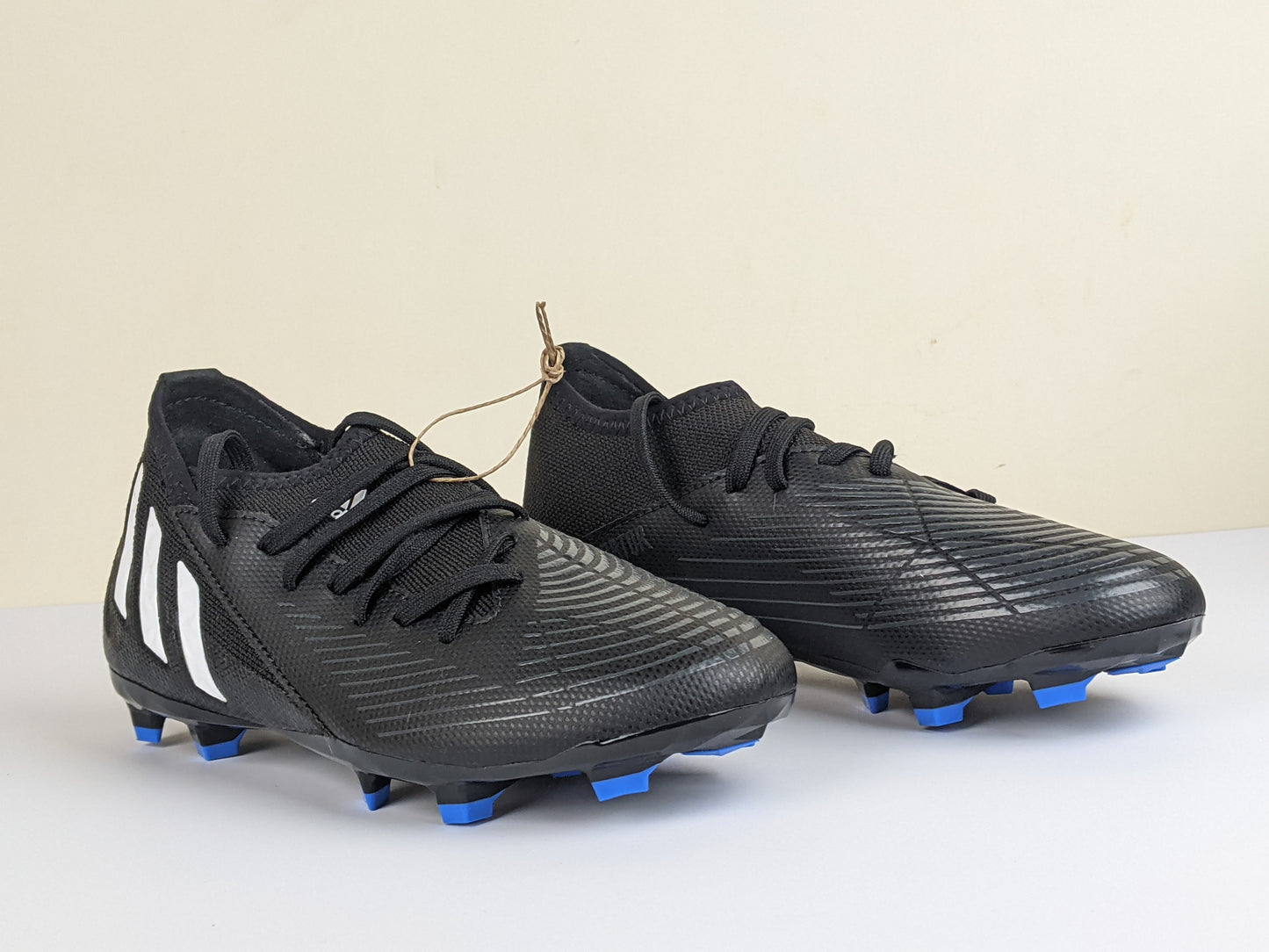 adidas Predator Edge .3 FG Shadowportal - Core Black/Footwear White/Vivid Red Kids (Brand New)