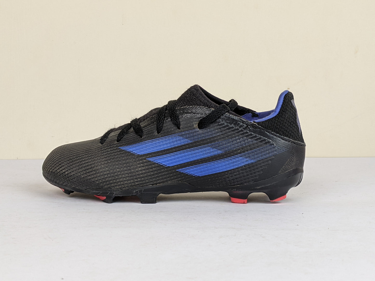 adidas X Speedflow .3 FG Edge of Darkness - Core Black/Sonic Ink/Solar Yellow Kids