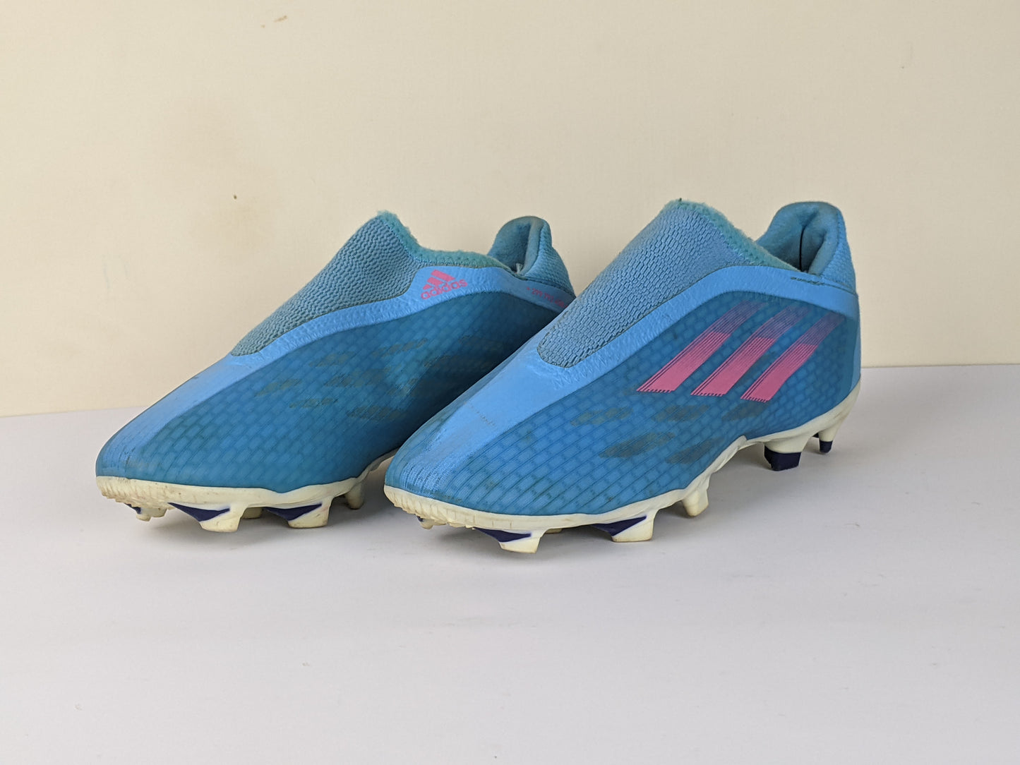 adidas X Speedflow .3 Laceless FG Sapphire Edge - Sky Rush/Shock Pink/Footwear White