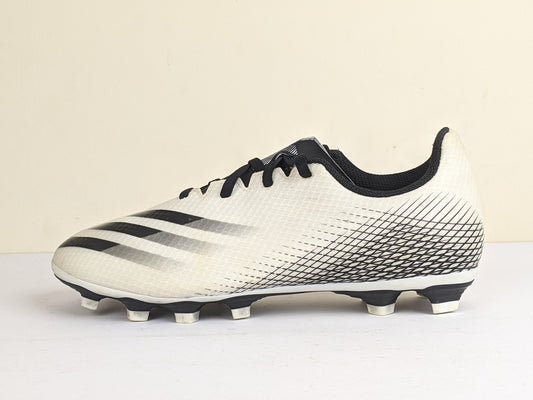 adidas X Ghosted .4 FG/AG Inflight - Footwear White/Core Black/Silver Metallic