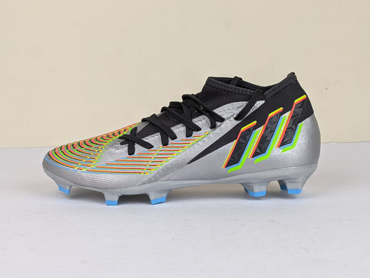 adidas Predator Edge .3 FG Beyond Fast - Silver Metallic/Core Black/Solar Green (Brand New)