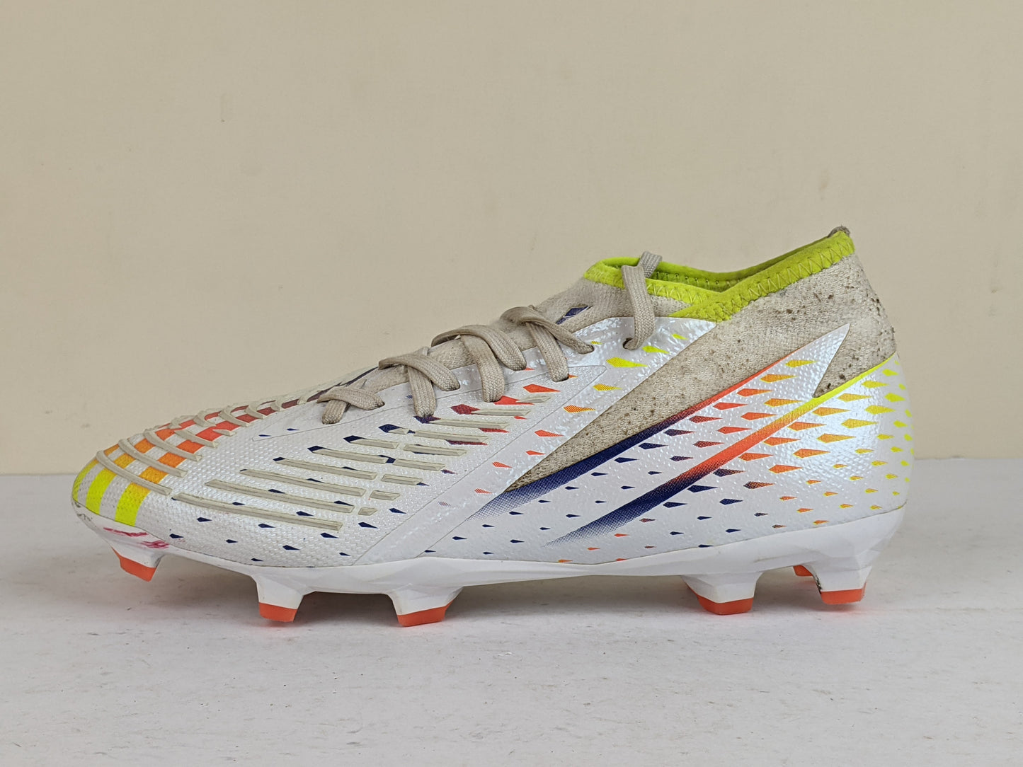 adidas Predator Edge .2 FG Al Rihla - Footwear White/Solar Yellow/Power Blue