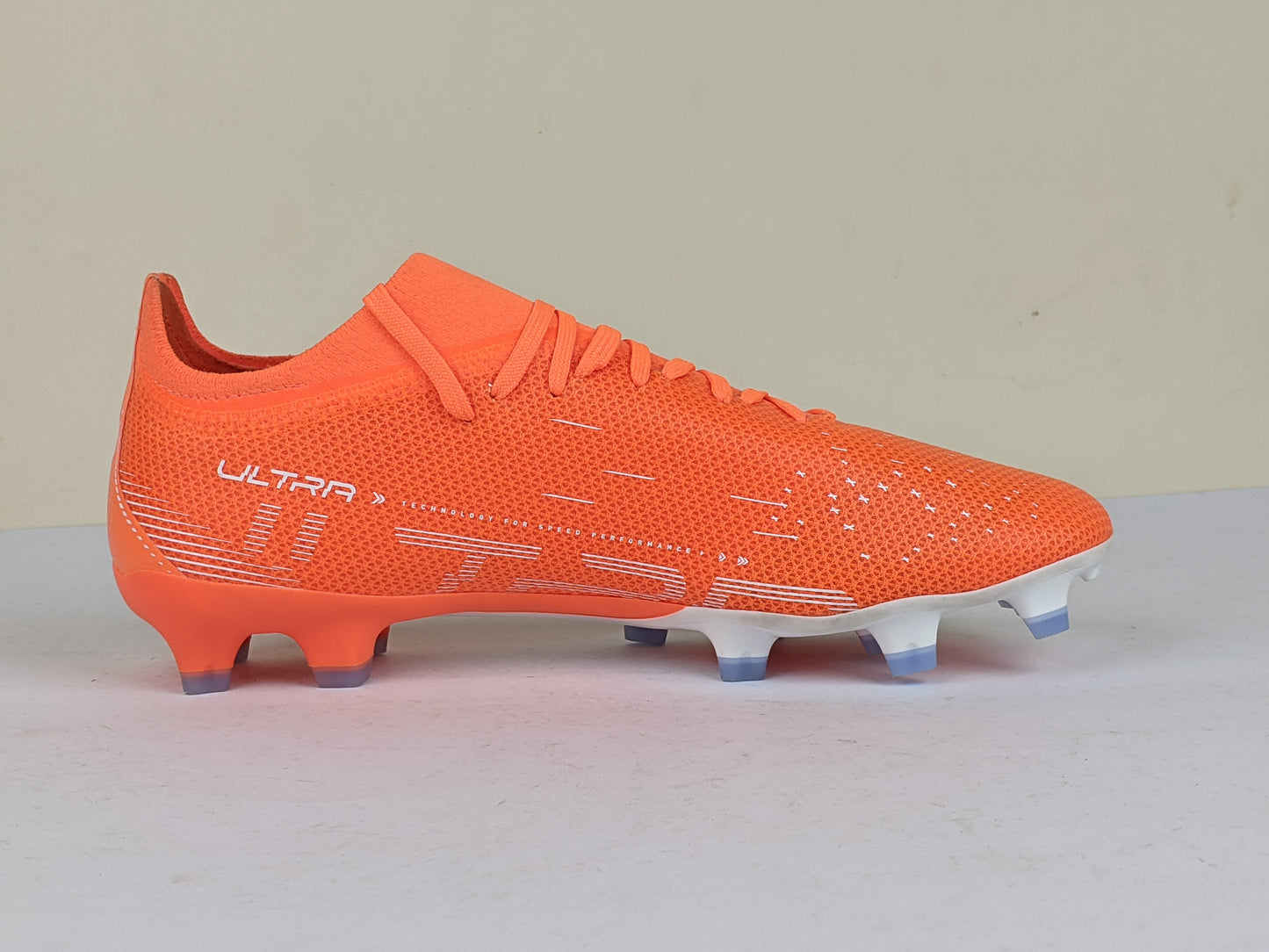 PUMA Ultra Match FG/AG Supercharge - Ultra Orange/PUMA White/Blue Glimmer (Brand New)