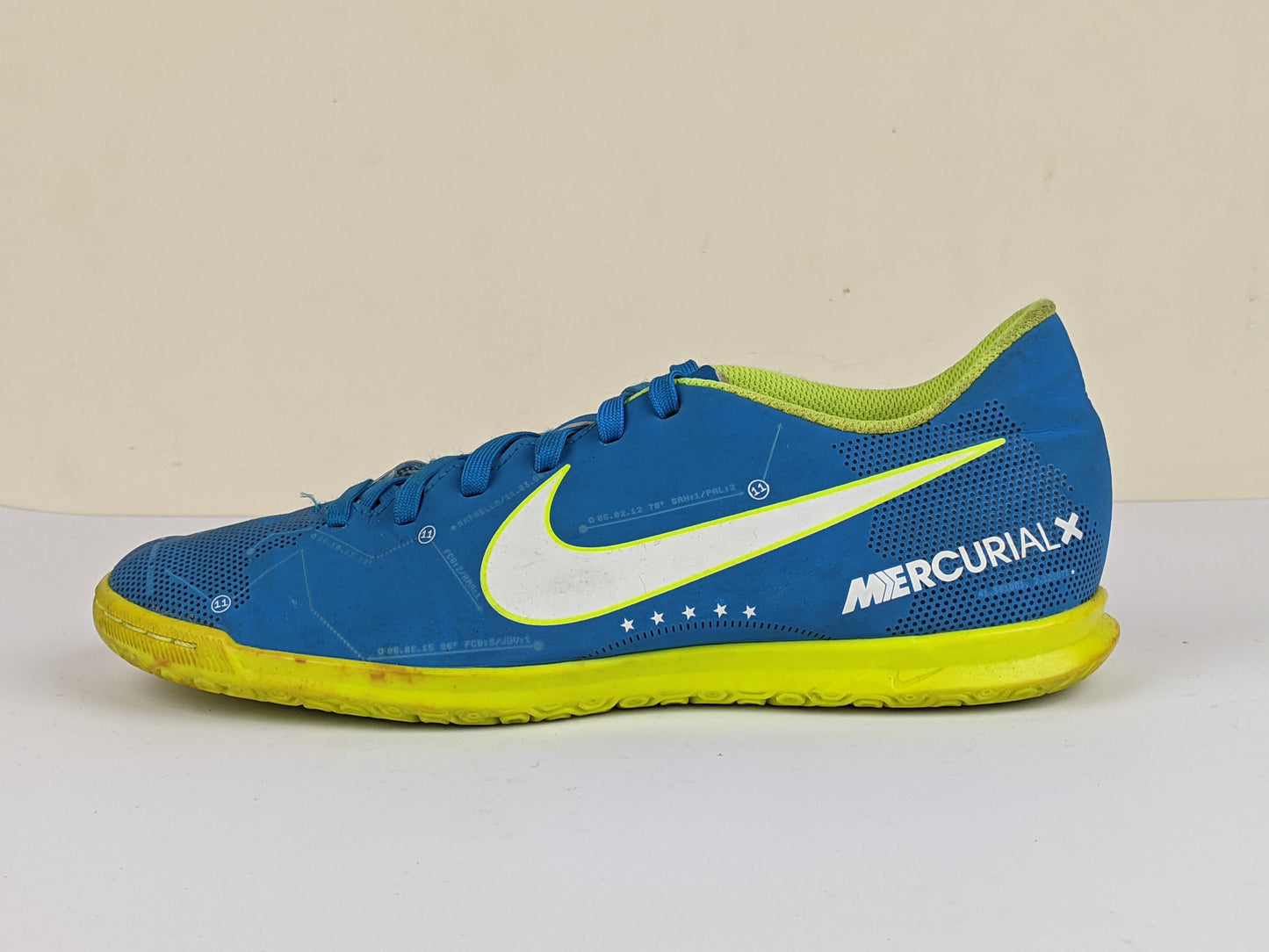 Nike MercurialX Vortex III NJR IC 'Blue/Yellow