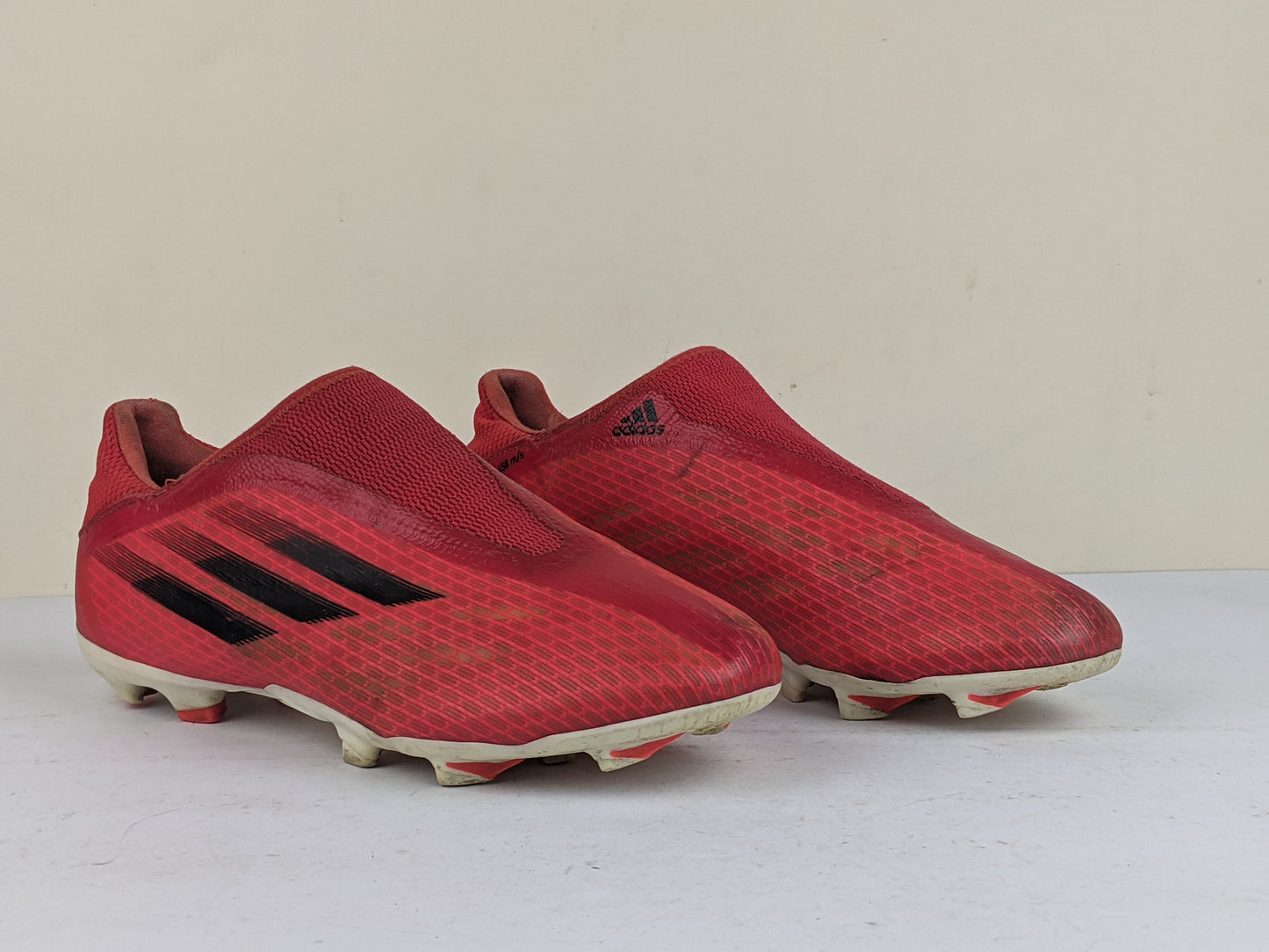 adidas X Speedflow .3 Laceless FG Meteorite - Red/Core Black/Solar Red