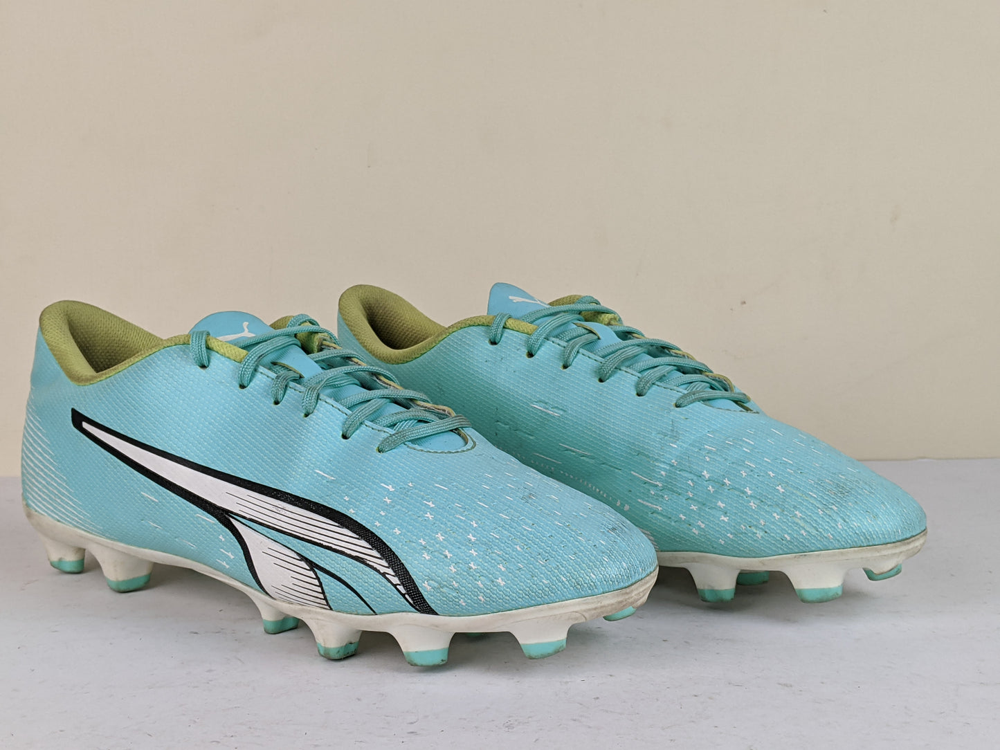 PUMA Ultra Play FG/AG Pursuit - Electric Peppermint/PUMA White/Fast Yellow