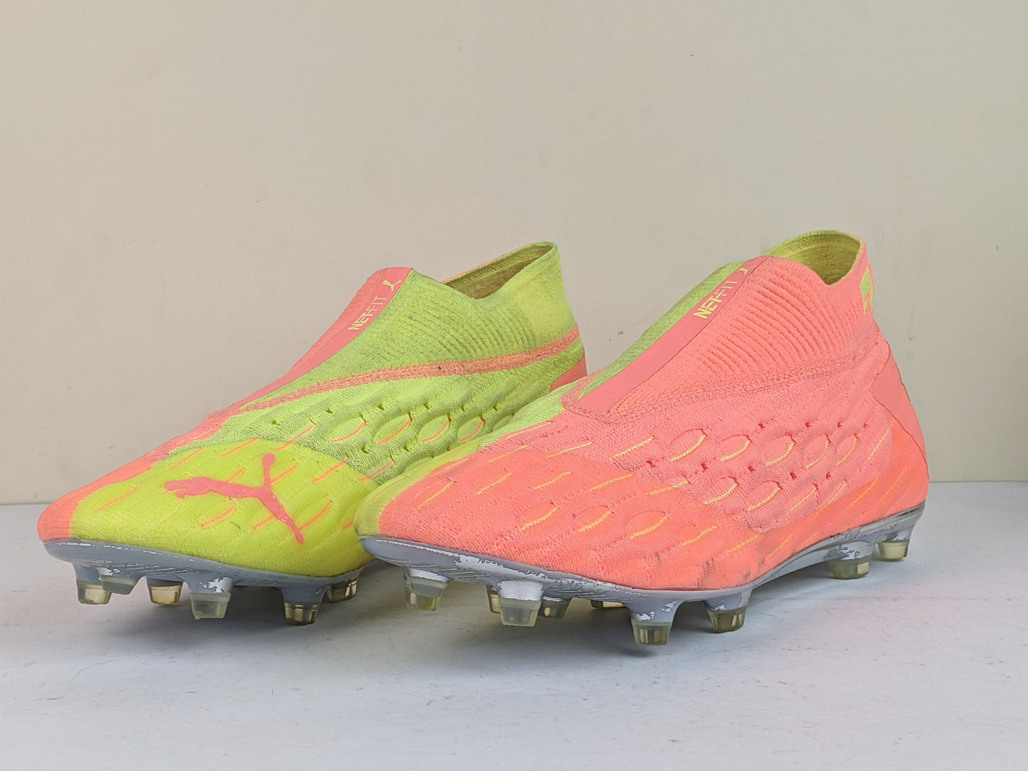 PUMA Future 5.1 Netfit FG/AG Rise - Energy Peach/Fizzy Yellow