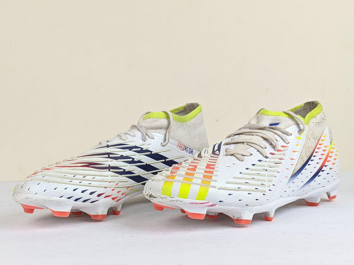 adidas Predator Edge .2 FG Al Rihla - Footwear White/Solar Yellow/Power Blue