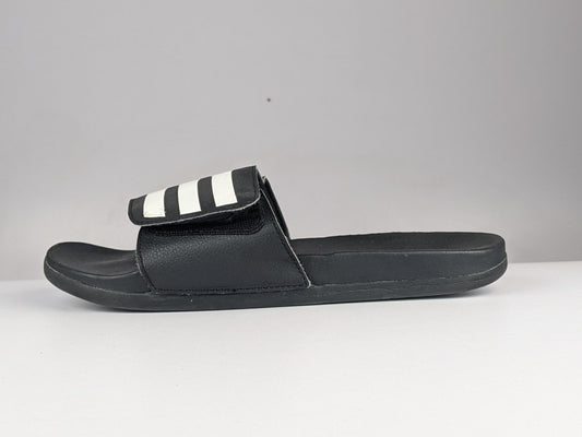 adidas Adilette Comfort Adjustable Bandage Slides'Black/White