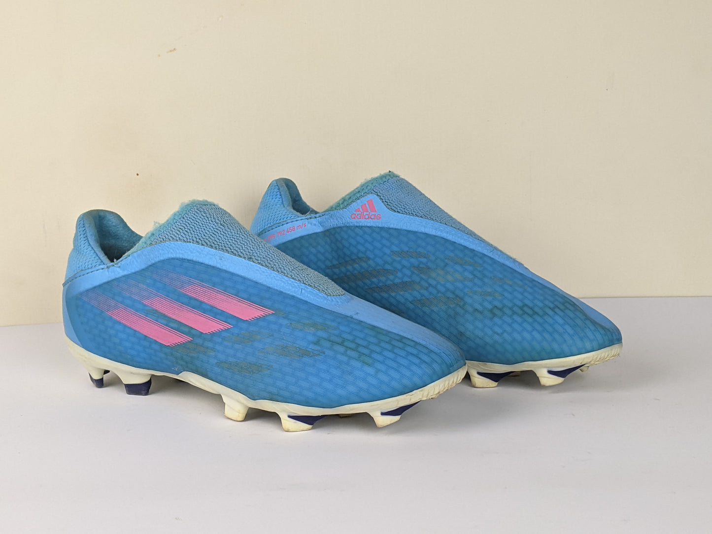 adidas X Speedflow .3 Laceless FG Sapphire Edge - Sky Rush/Shock Pink/Footwear White