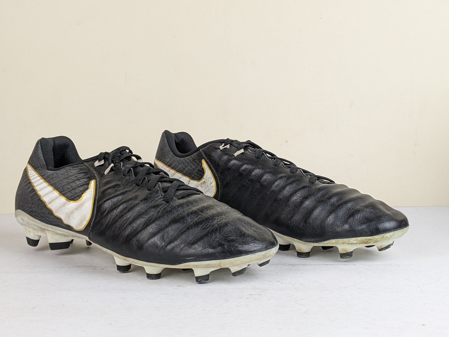 Nike Tiempo Ligera 4 FG Pitch Dark - Black/White