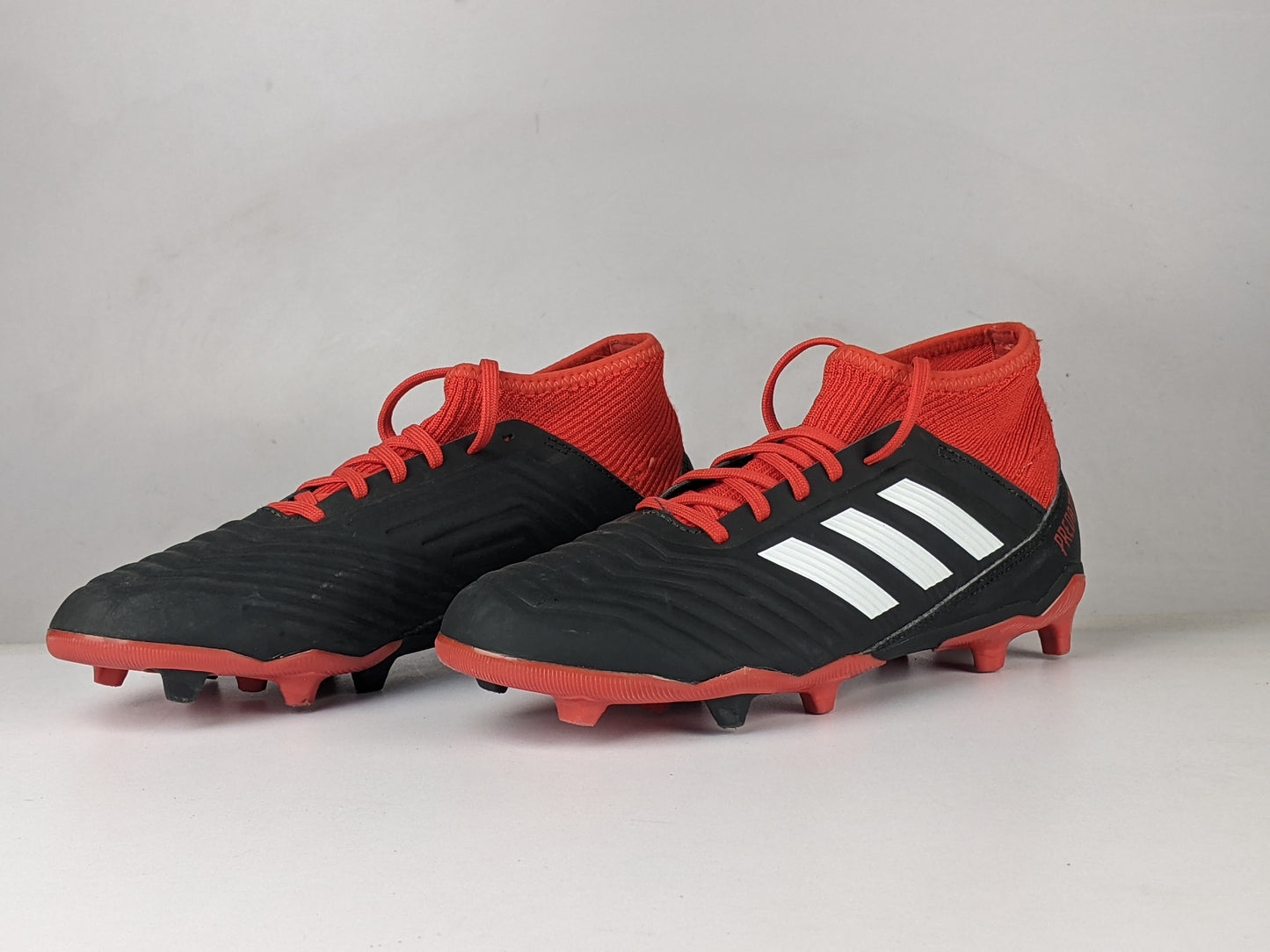 adidas Predator 18.3 FG/AG Team Mode - Core Black/Footwear White/Red Kids