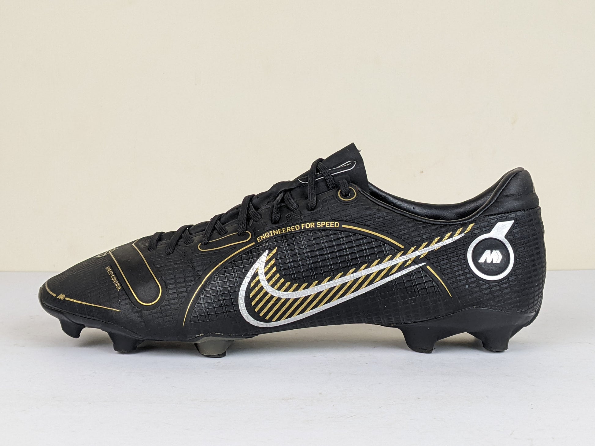 Nike Mercurial Vapor 14 Academy MG Shadow - Black/Metallic Gold/Metallic Silver