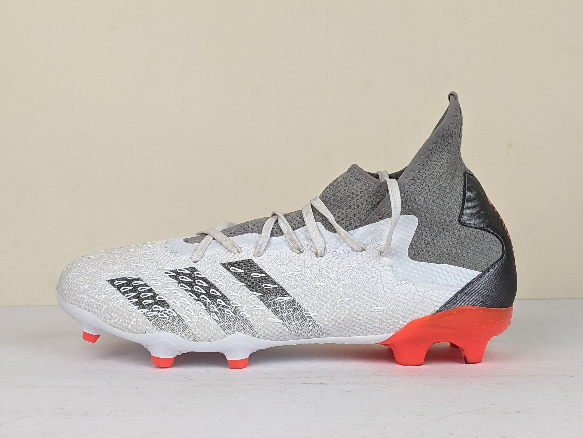 adidas Predator Freak .3 FG WhiteSpark - Footwear White/Iron Metal/Solar Red (Brand New)