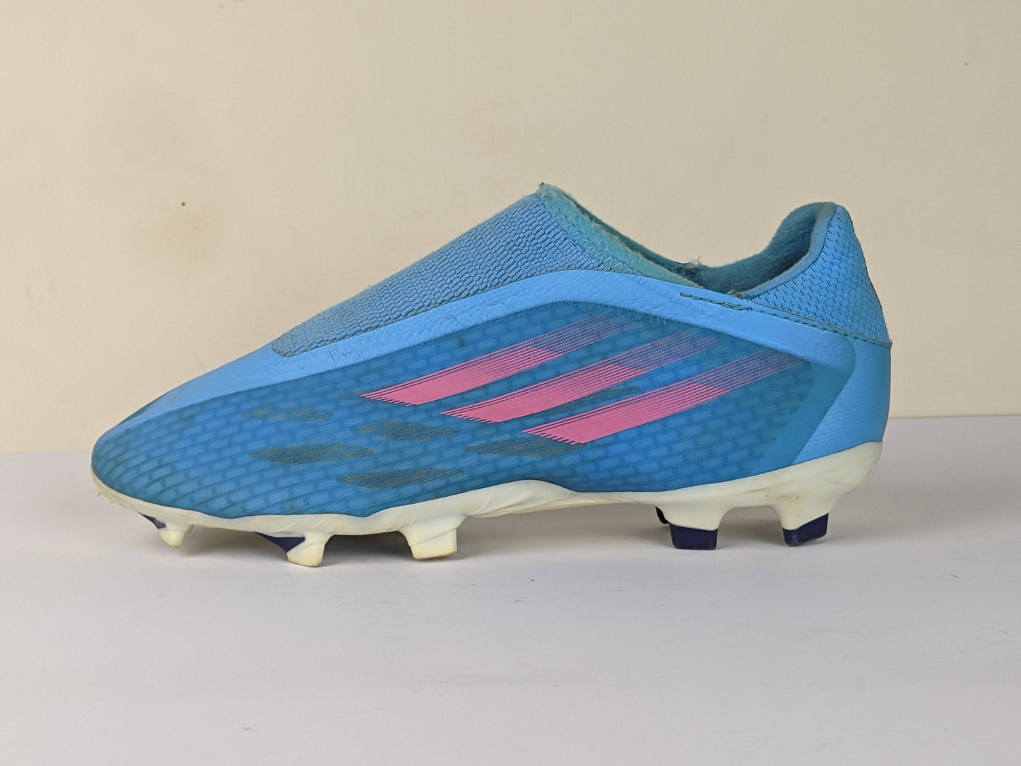 adidas X Speedflow .3 Laceless FG Sapphire Edge - Sky Rush/Shock Pink/Footwear White