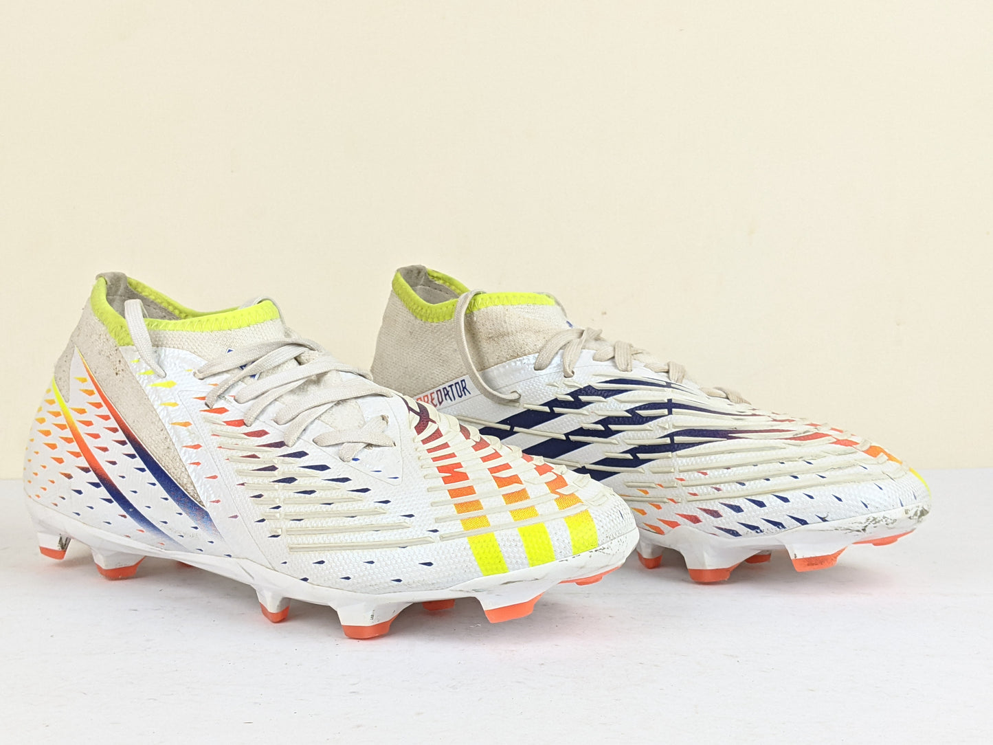 adidas Predator Edge .2 FG Al Rihla - Footwear White/Solar Yellow/Power Blue