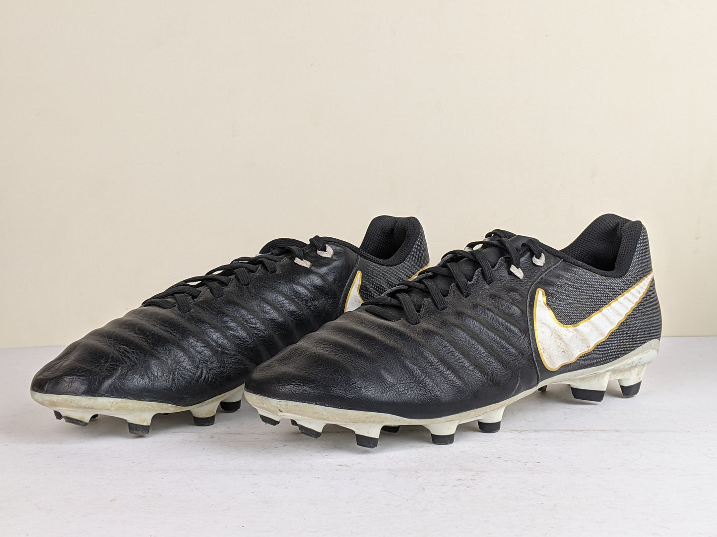 Nike Tiempo Ligera 4 FG Pitch Dark - Black/White