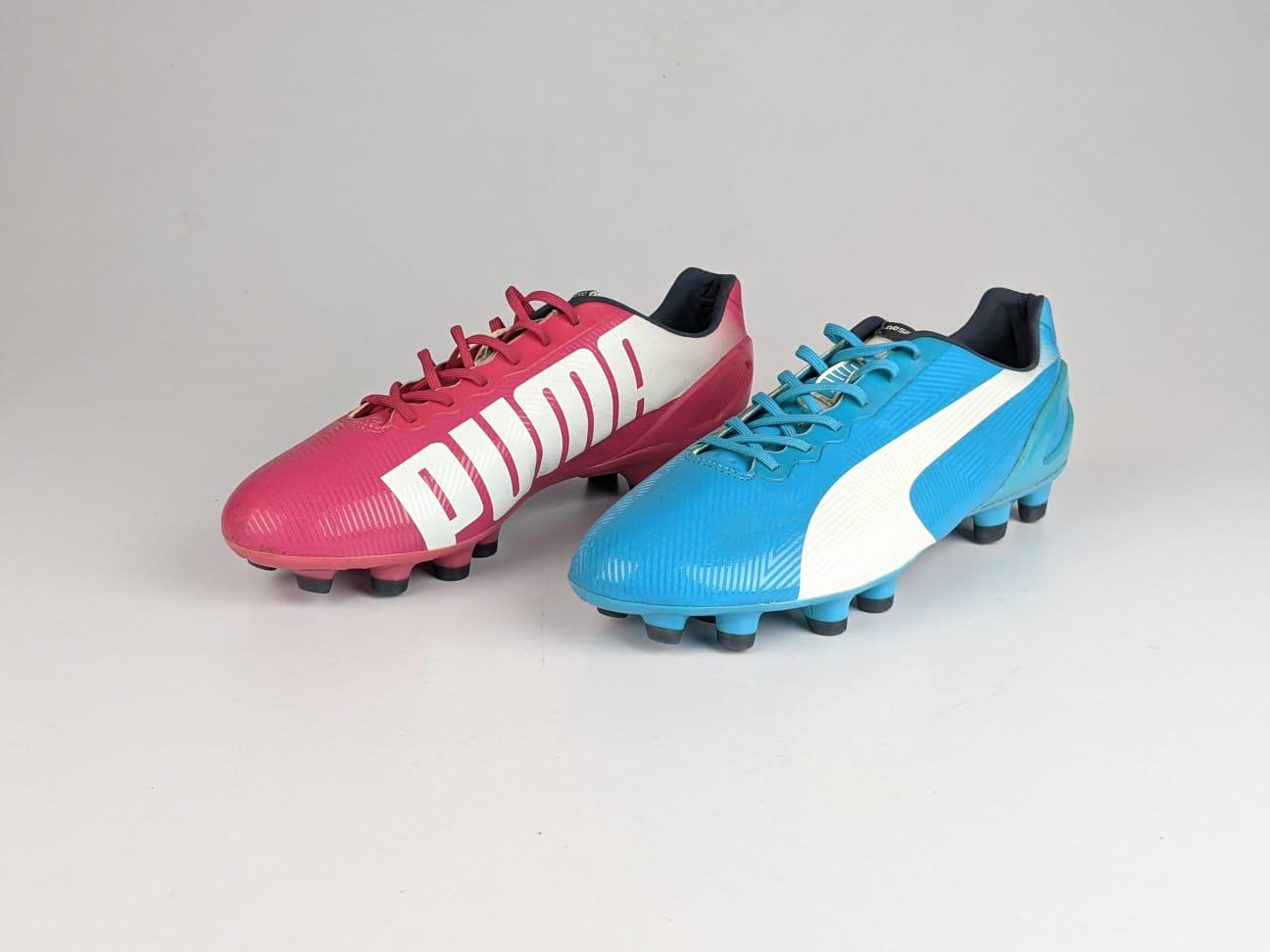 Puma evoSPEED 1.2 Tricks FG Beetroot Purple Bluebird White Athletic Corner