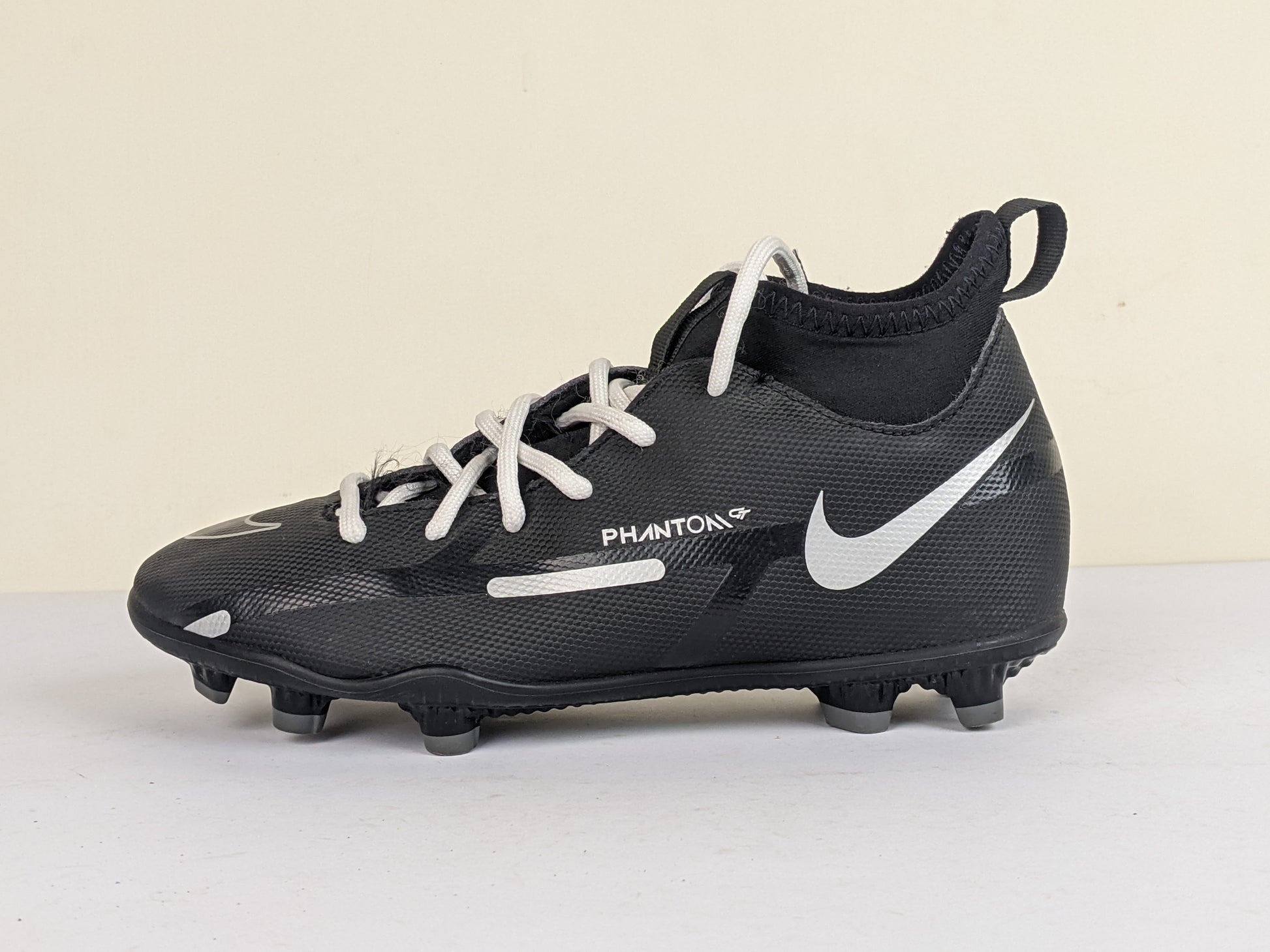 Nike Phantom GT 2 Club DF MG Shadow - Black/Metallic Silver/Dark Grey Kids