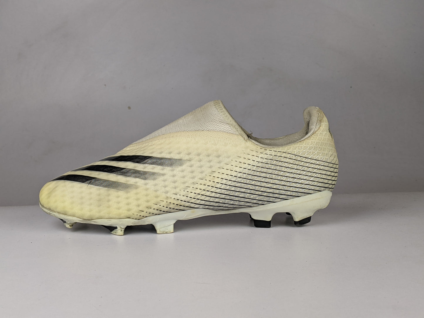 adidas X Ghosted .3 Laceless FG/AG Inflight - Footwear White/Core Black/Silver Metallic