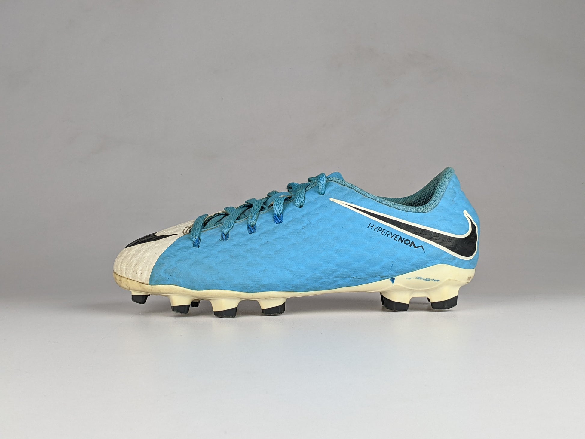 Nike Hypervenom Phelon III FG Jr - White/Blue