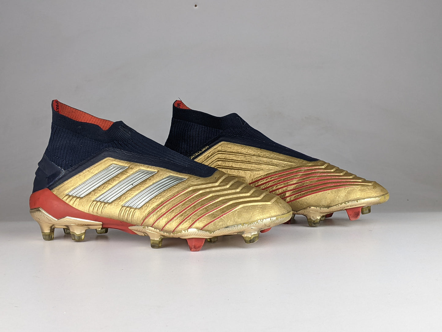 adidas Predator 19+ ZIDANE/BECKHAM Icon FG/AG - Gold Metallic/Silver Metallic/Navy LIMITED EDITION