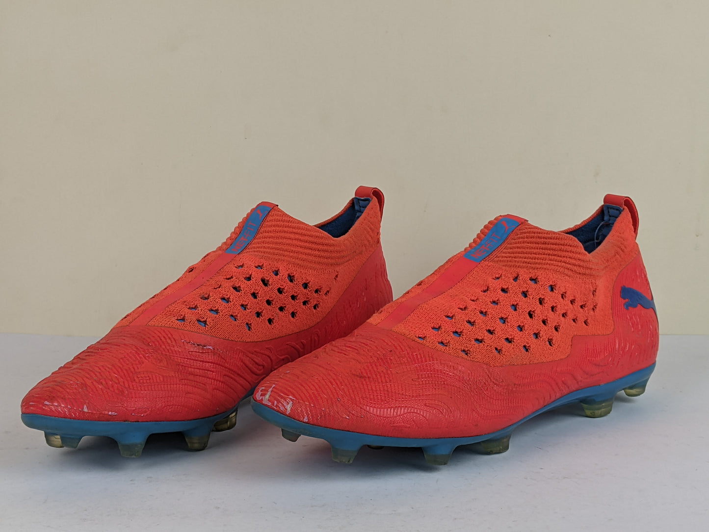 PUMA Future 19.2 Netfit FG/AG Power Up - Red Blast/Bleu Azur