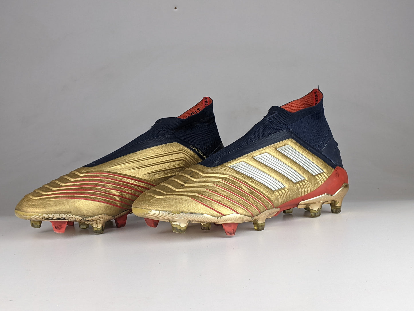 adidas Predator 19+ ZIDANE/BECKHAM Icon FG/AG - Gold Metallic/Silver Metallic/Navy LIMITED EDITION