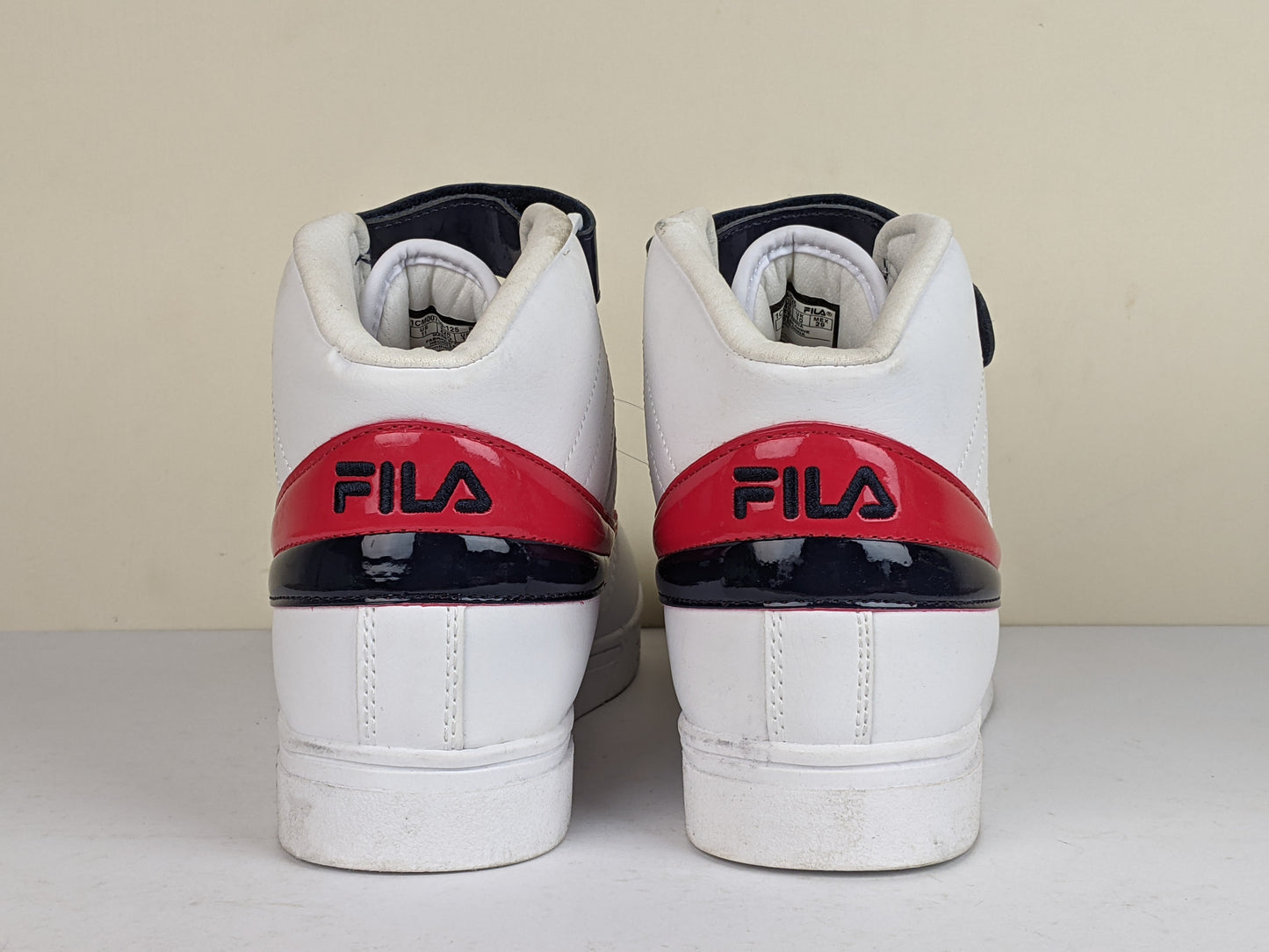 FILA Vulc 13 Patent Flag 'White/Navy/Red