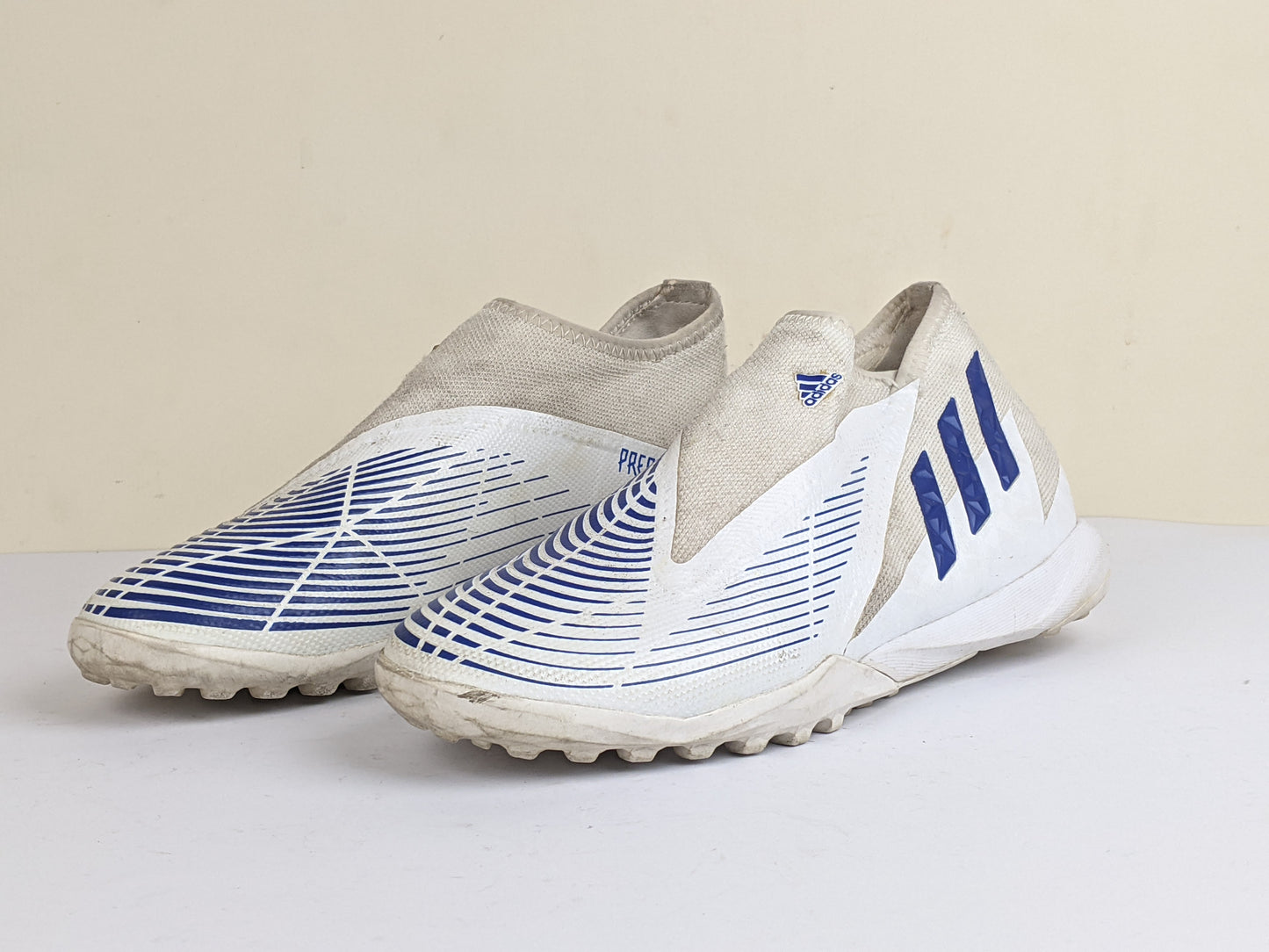 adidas Predator Edge .3 Laceless TF Diamond Edge - Footwear White/Hi-Res Blue