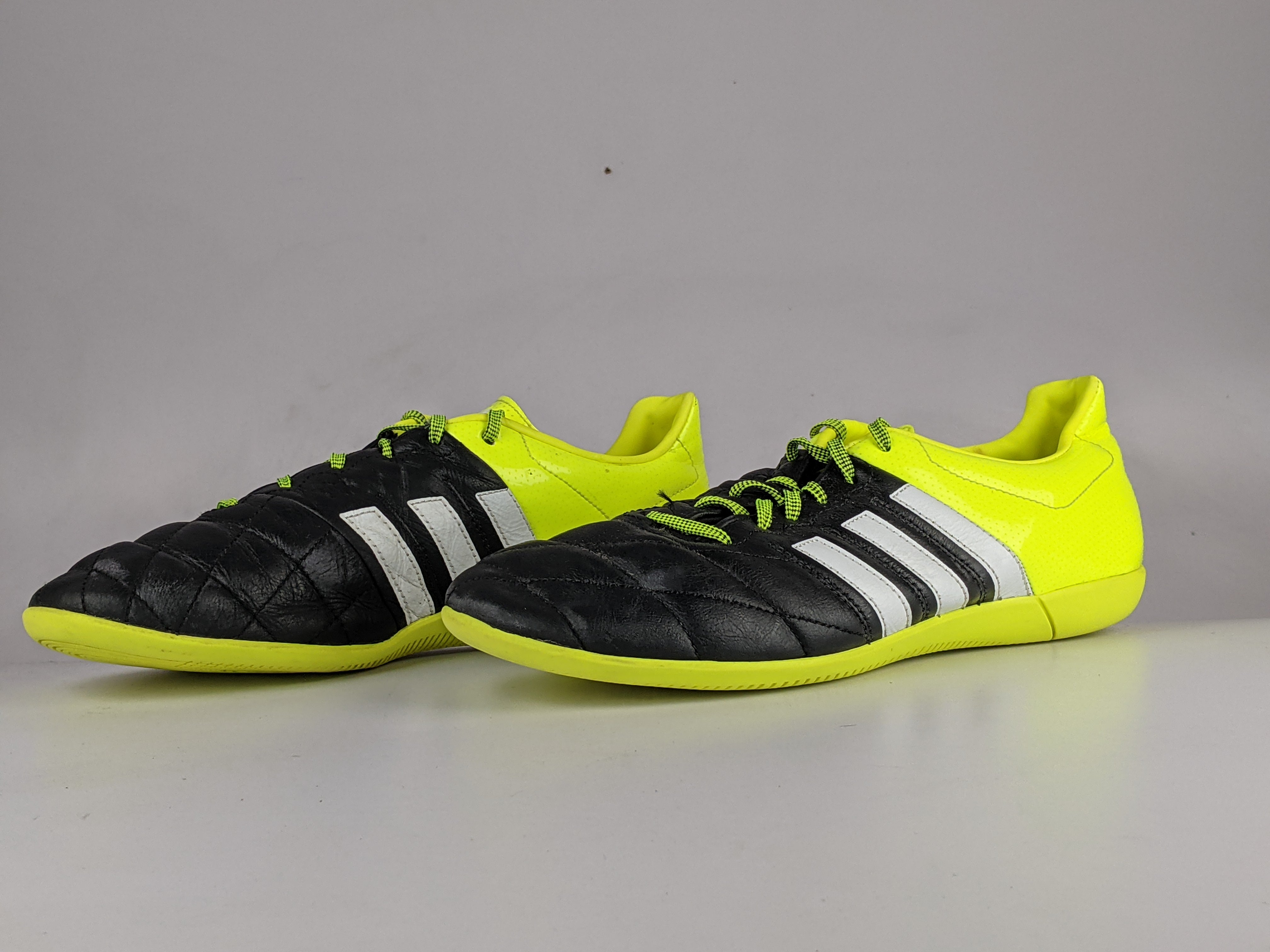 adidas Ace 15.3 IN Black Green Slightly Damaged