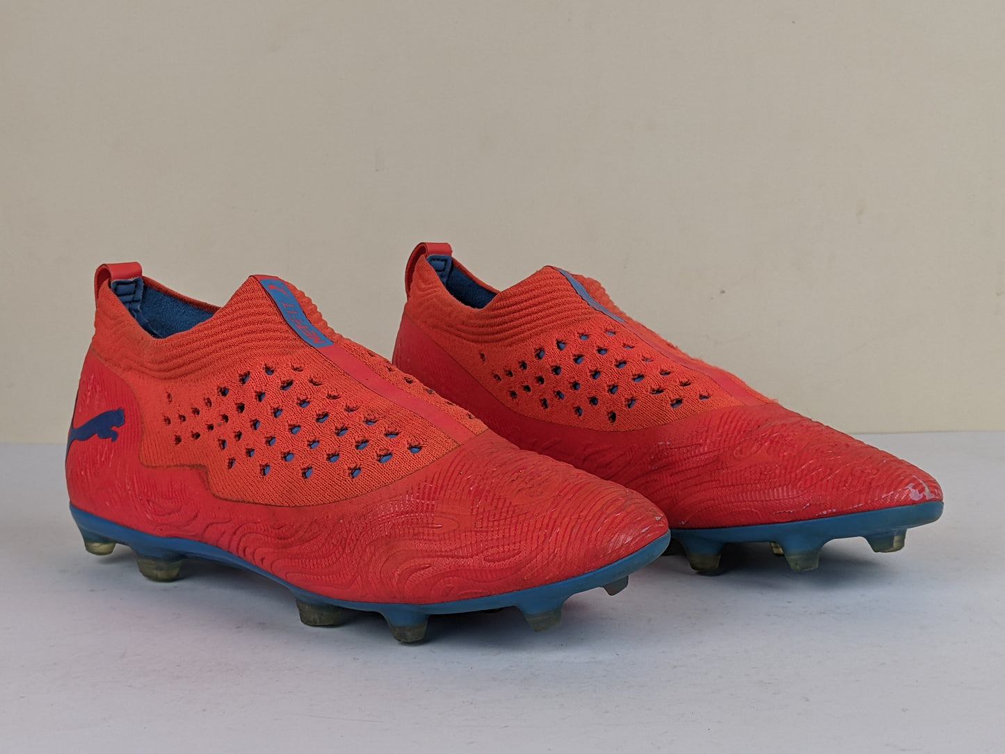 PUMA Future 19.2 Netfit FG/AG Power Up - Red Blast/Bleu Azur