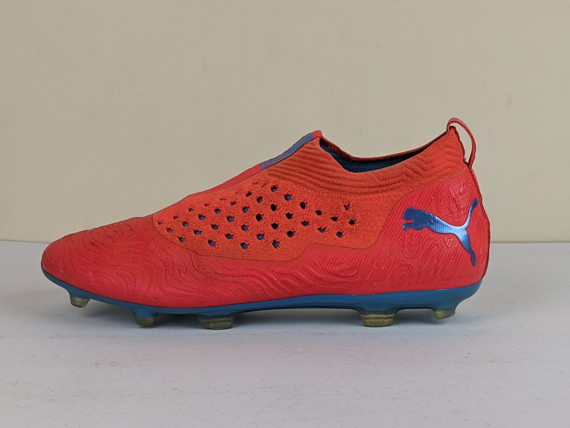 PUMA Future 19.2 Netfit FG/AG Power Up - Red Blast/Bleu Azur