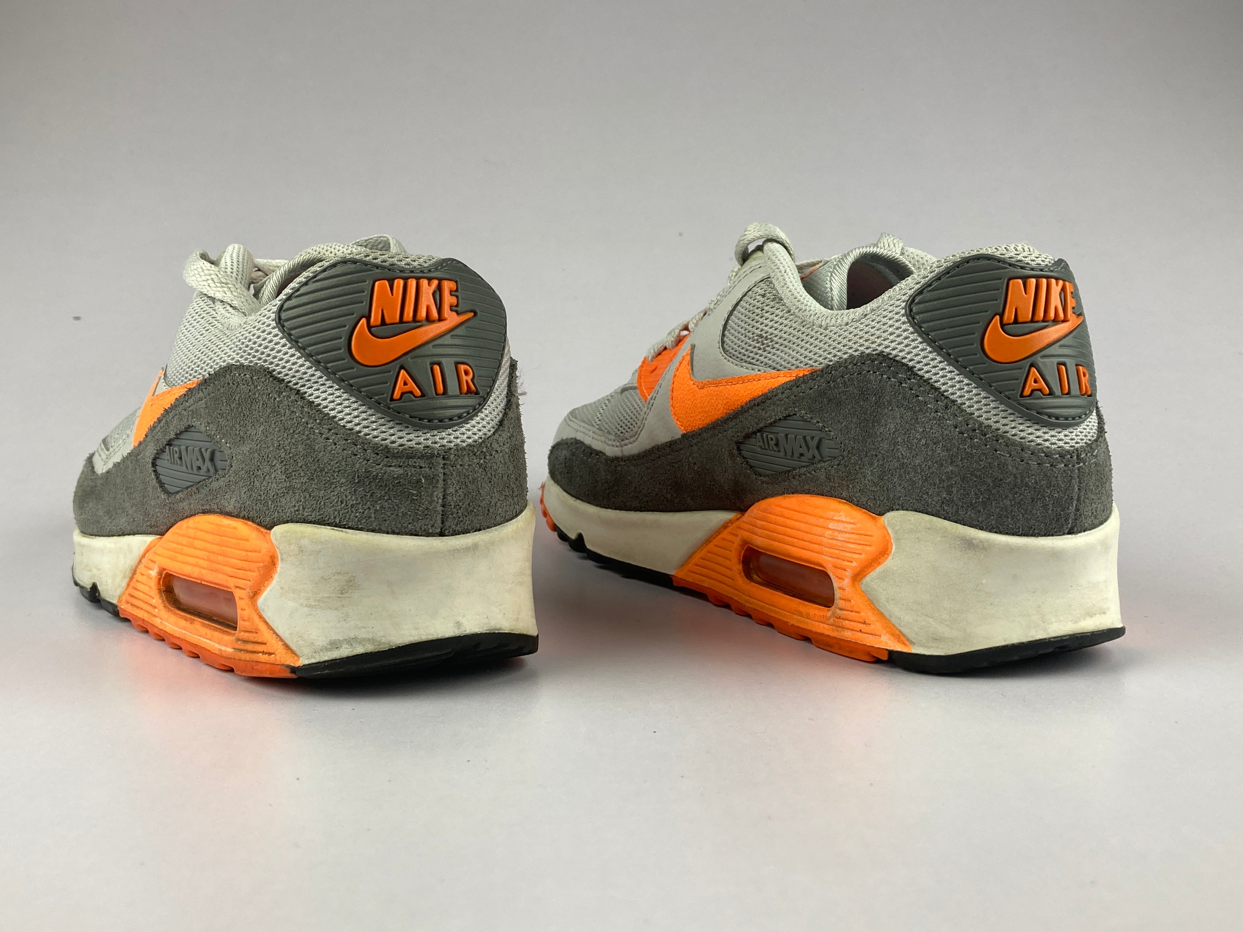 Nike air max 90 essential orange grey sale