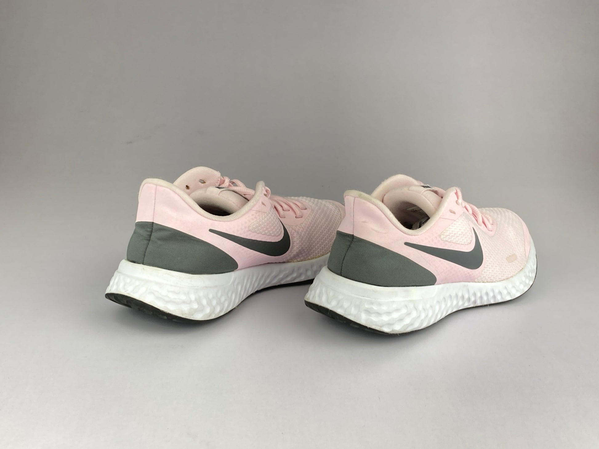 Nike Revolution GS 'Pink Foam/Dark Grey' BQ5671-601-Running-Athletic Corner