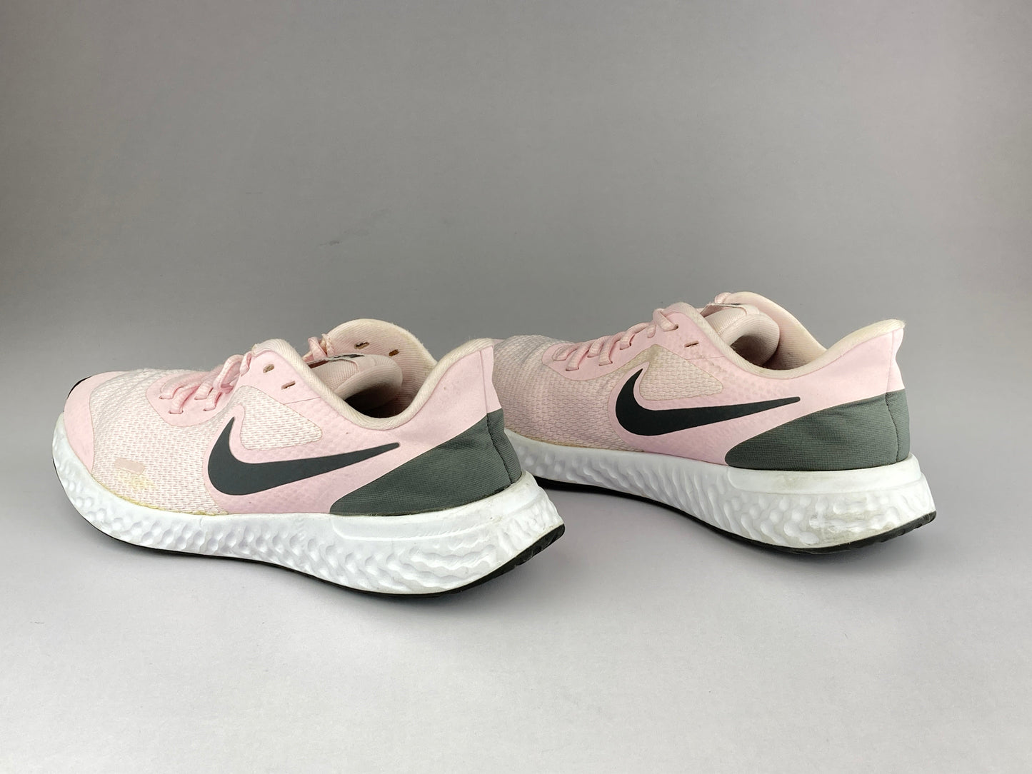 Nike Revolution GS 'Pink Foam/Dark Grey' BQ5671-601-Running-Athletic Corner